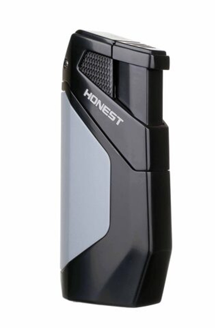 Зажигалка сигарная Honest, двойное пламя, с пробойником, синяя 782-Blue