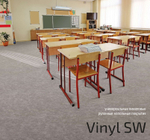Напольное покрытие Vinyl SW - Flex Line КМ2, черный, рулон 20м