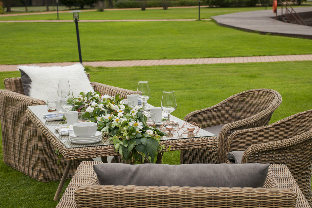 "Латте" плетеный стол из искусственного ротанга 160х90см, цвет соломенный