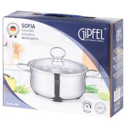 Кастрюля из нержавеющей стали Gipfel Sofia 2316 16 см/1,1 л