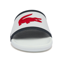 Мужские теннисные кроссовки Lacoste Croco Slide Slippers Men - White, Dark Blue