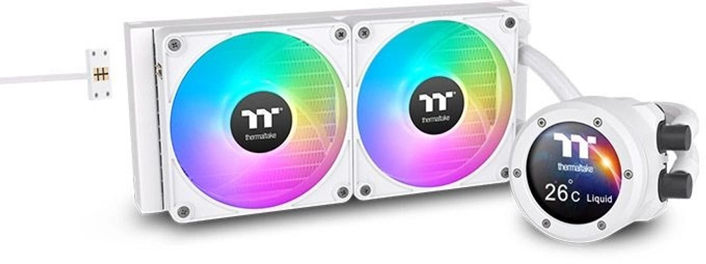Система охлаждения жидкостная Thermaltake TH240 V2 Ultra EX Snow ARGB