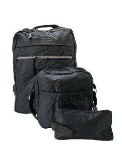 Многофункциональный деловой рюкзак/сумка/кошелек черный