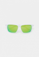 Спортивные очки HILX Rebel Shiny Solid White / Green Mirror Polarized Lens