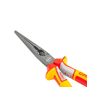 Длинногубцы, 205 мм, прямые, до 1000В, Gross, 17177