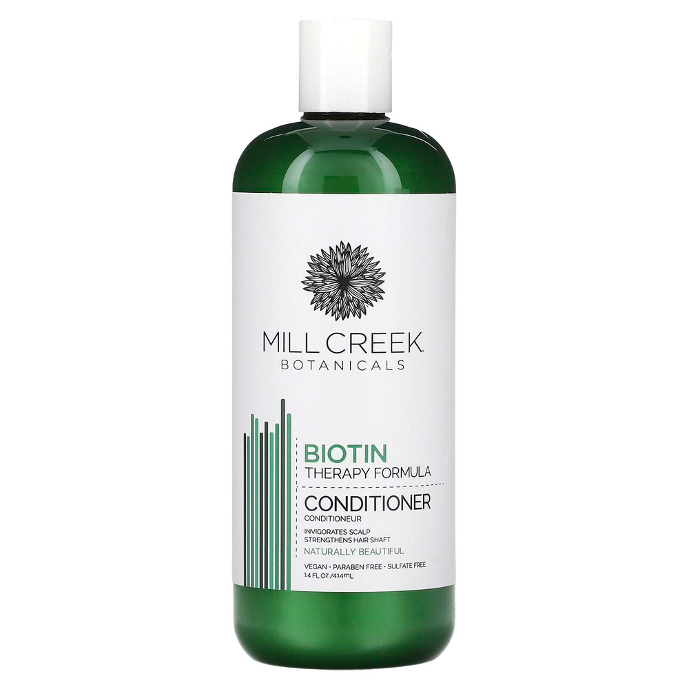 Mill Creek Botanicals, Кондиционер с биотином, лечебный эффект, 414 мл (14 жидк. унций)