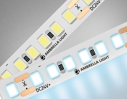 Ambrella Светодиодная лента Ambrella Light GS3203 2835 180Led /14.4W m/ 24V IP20 6500K 5m LED Strip 24V GS3203