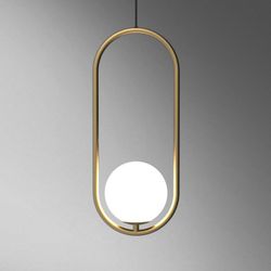 Подвесной светильник Matthew McCormick hoop 50 Silver MILA Pendant