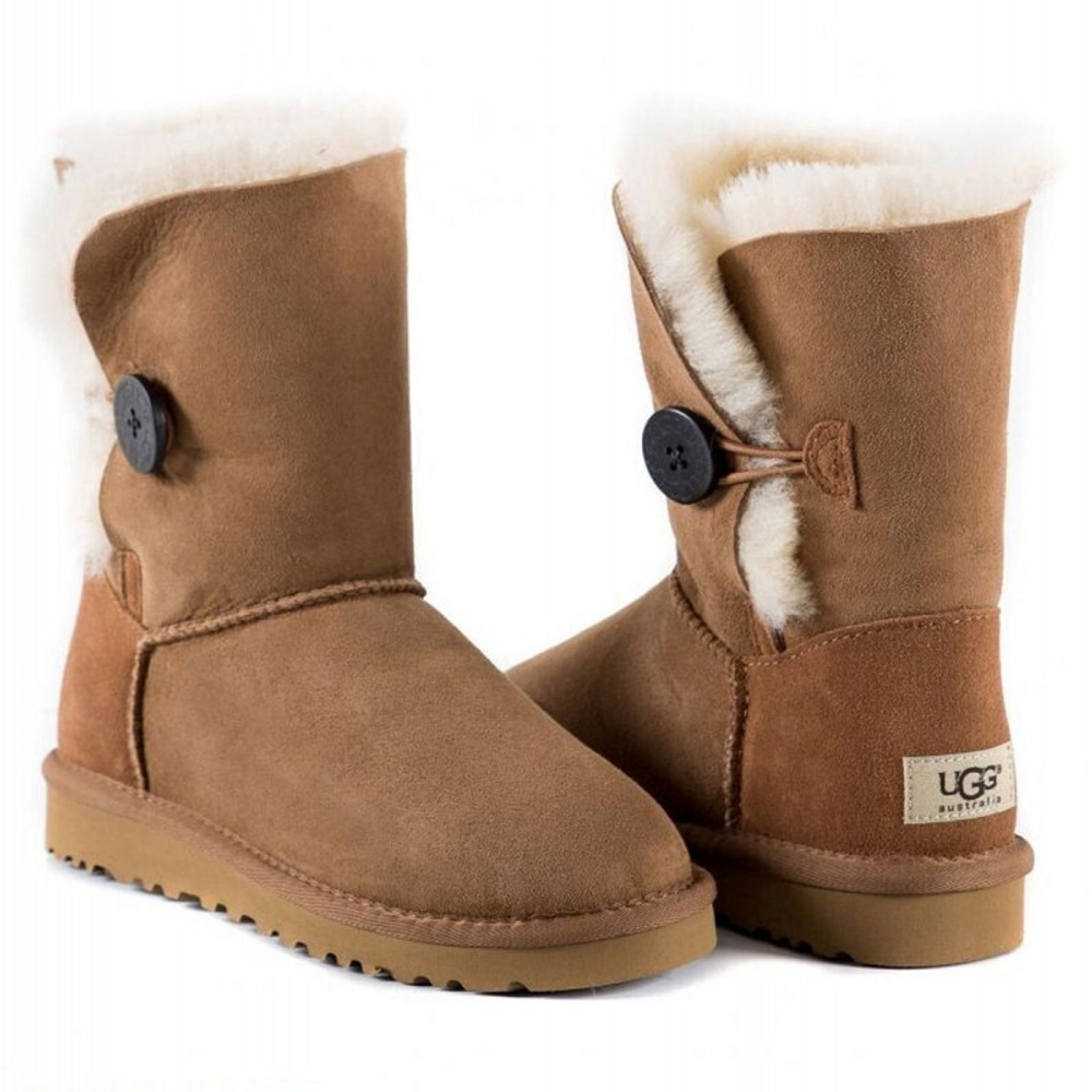 Угги Bailey Button Chestnut