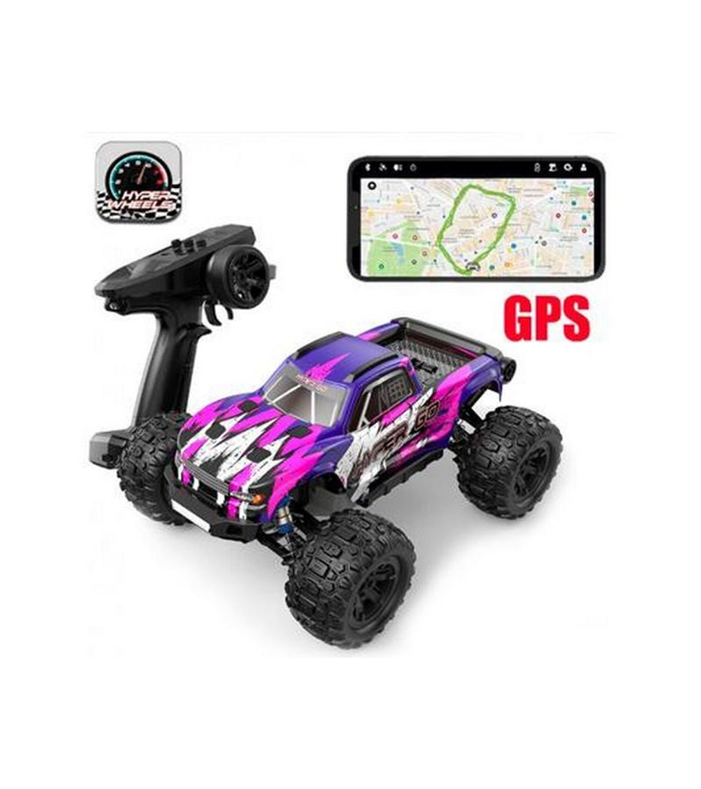 Радиоуправляемый монстр MJX Hyper Go H16H (фиолетовый) 4WD 2.4G LED GPS 1/16 RTR