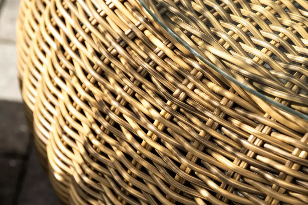 "Барселона" лаунж-зона из искусственного ротанга, цвет соломенный