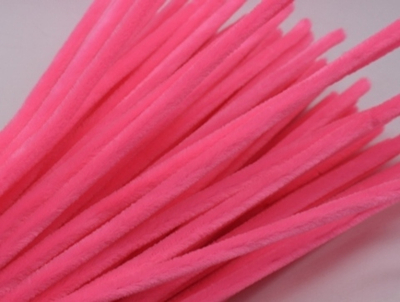 Проволока шенил/синель для рукоделия 30 см, розовый