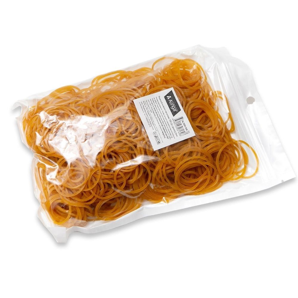 Резинки для денег банковские 30 мм, Alingar, 500 гр, каучуковые, зип - пакет, европодвес Резинки для денег банковские 30 мм, Alingar, 500 гр, каучуковые, зип - пакет, европодвес