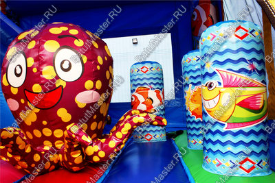Коммерческий надувной батут "Немо" 8*7*6 м