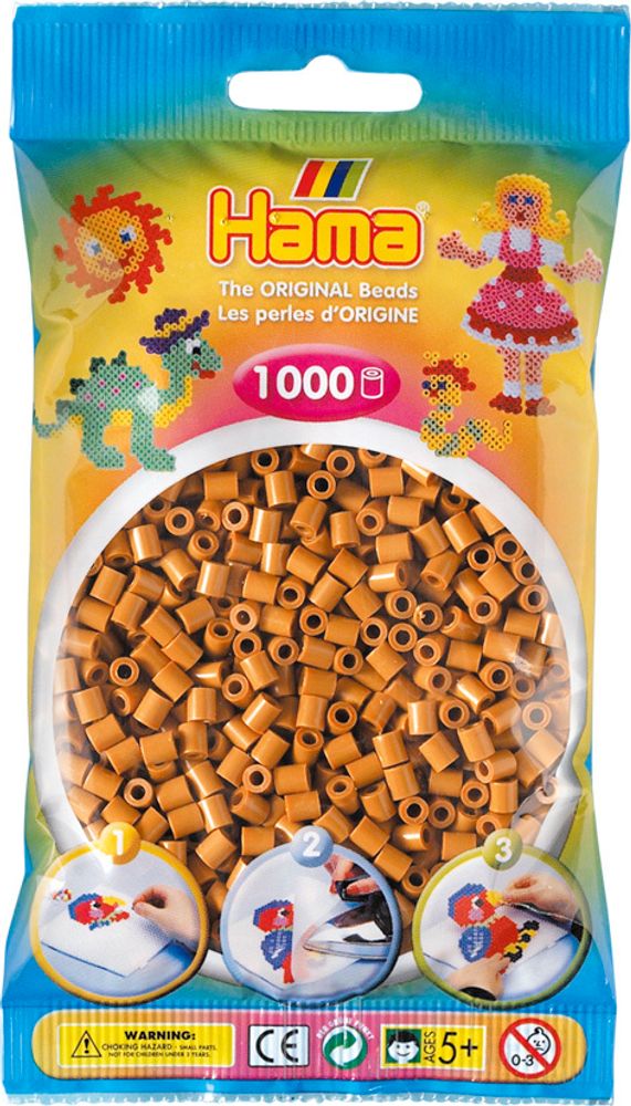 Hama Бусинки для термомозаики Midi светло-коричневые, 1000 шт. (207-21)