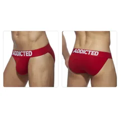 Мужские трусы танга красные Addicted AD3012-8