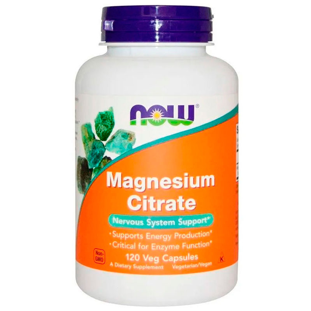 NOW Magnesium Citrate 400 мг. (120 капс.) [M]