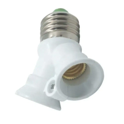 Переходник c патрона e27 на 2 патрона e27, разветвитель