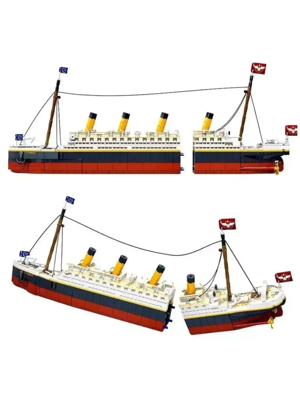 Конструктор большой корабль Титаник 1507 деталей