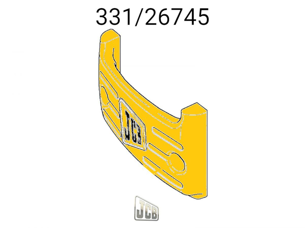 Бампер противовес JCB 331/26745