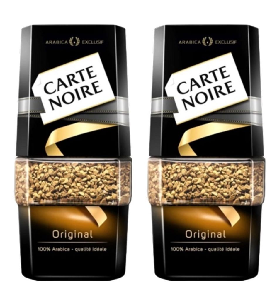 Кофе растворимый Carte Noire Original, стеклянная банка 95 г 2 шт