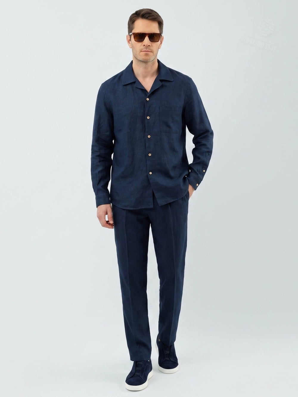 Льняной костюм Brunello Cucinelli