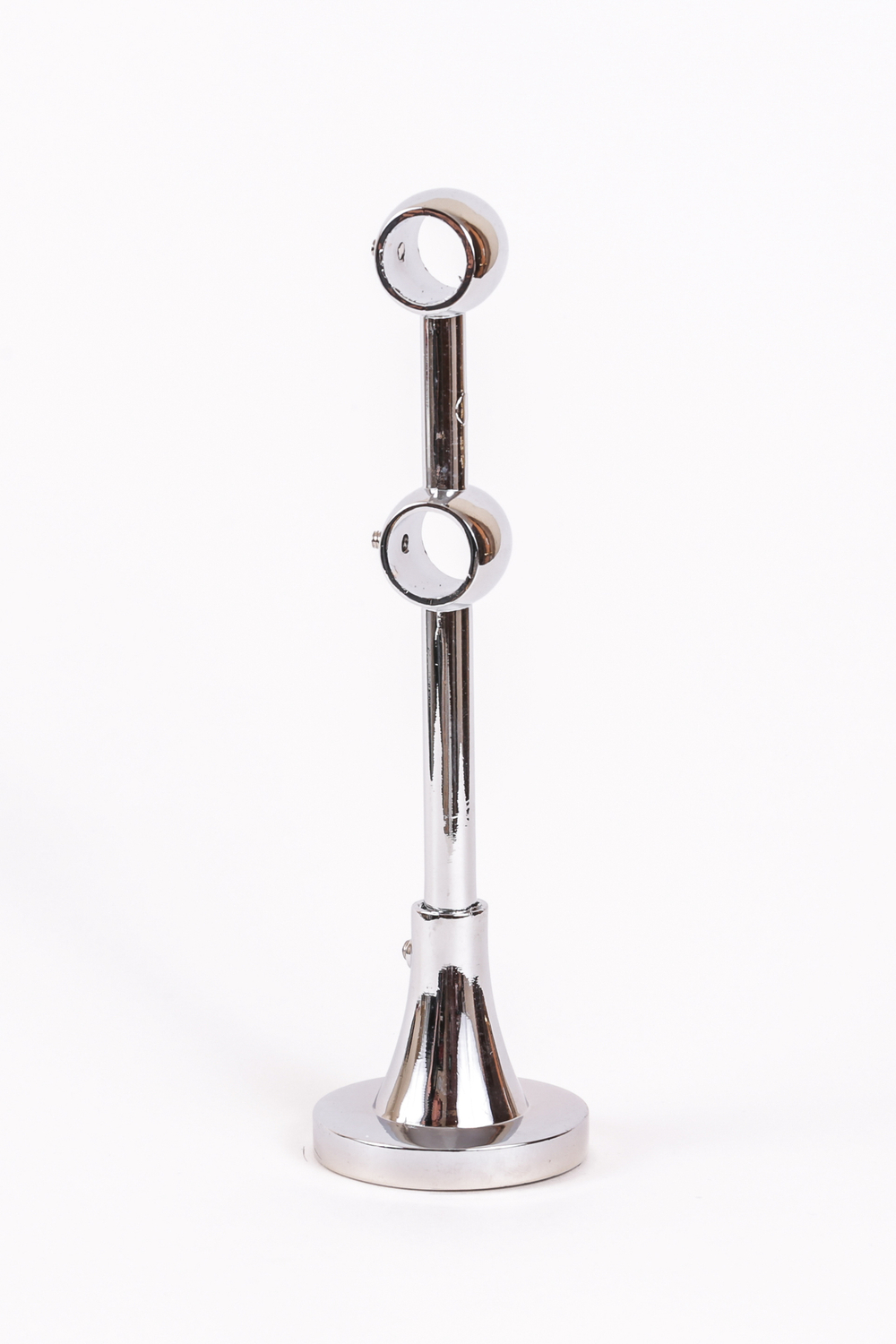 Держатель двухрядный 16 мм серебро глянец