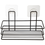 Полка подвесная 19,5*9,7*6см "Black" на самоклеящейся основе