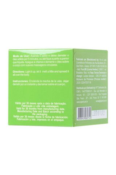 Массажная свеча для поцелуев Caiprinha с ароматом лайма - 30 гр. (Цвет: не задано)