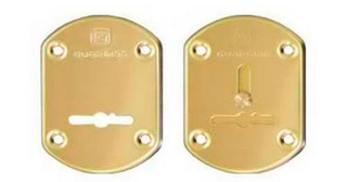 Накладка Гардиан ГЛ 21 (сувальд.ключ) латунь со шторками объемная