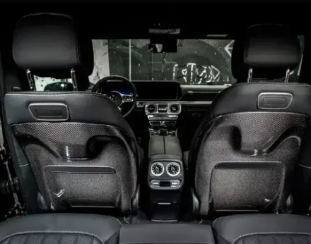 Чехлы для передних сидении из карбона для Mercedes-Benz G-Class W463 W464 W465 G63 G500 G550 мерседес гелик гелентваген