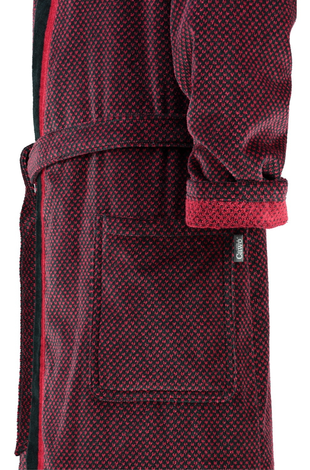Халат-кимоно Cawo 4839 красно-черный Германия детали 2
