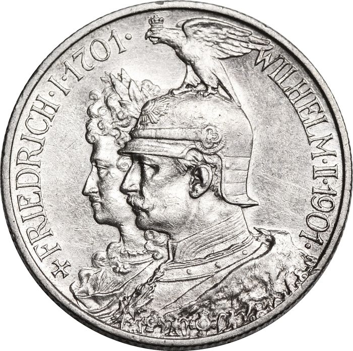 2 марки 1901 Германская Империя «200 лет Пруссии»