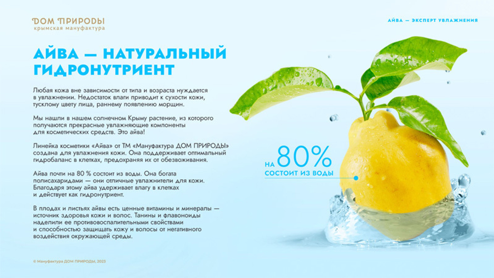 Бальзам для губ Сочная айва АЙВ, 3,5г