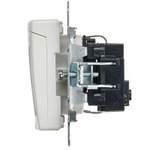 Розетка BRITE РСбш10-3-БрБ 16А IP20 с заземл. защ. шторки с крышкой механизм бел. IEK BR-R16-16-K01