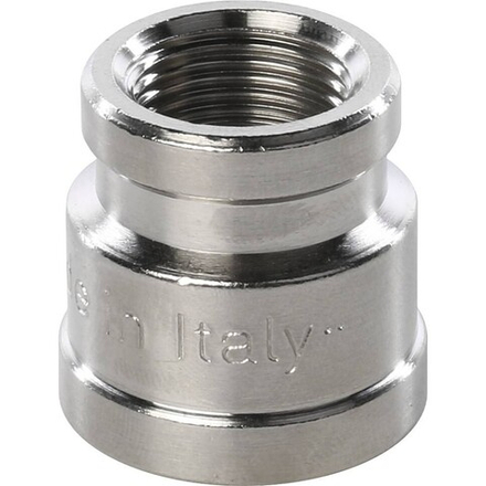 Муфта ВВ переходная никелированная 1/2X3/8 STOUT