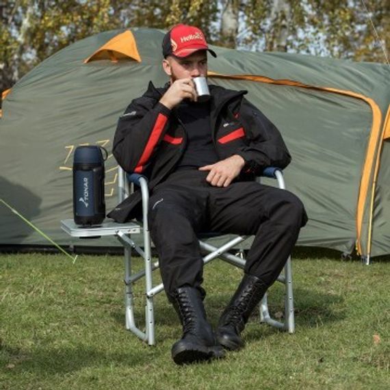 Термос TONAR 1400ML HS.TM-041 (крышка-кружка с ручк, доп.пл.чашка, скл.ручки, ремень)