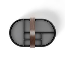 Органайзер Bellwood Caddy, 30х23 см, черный/орех