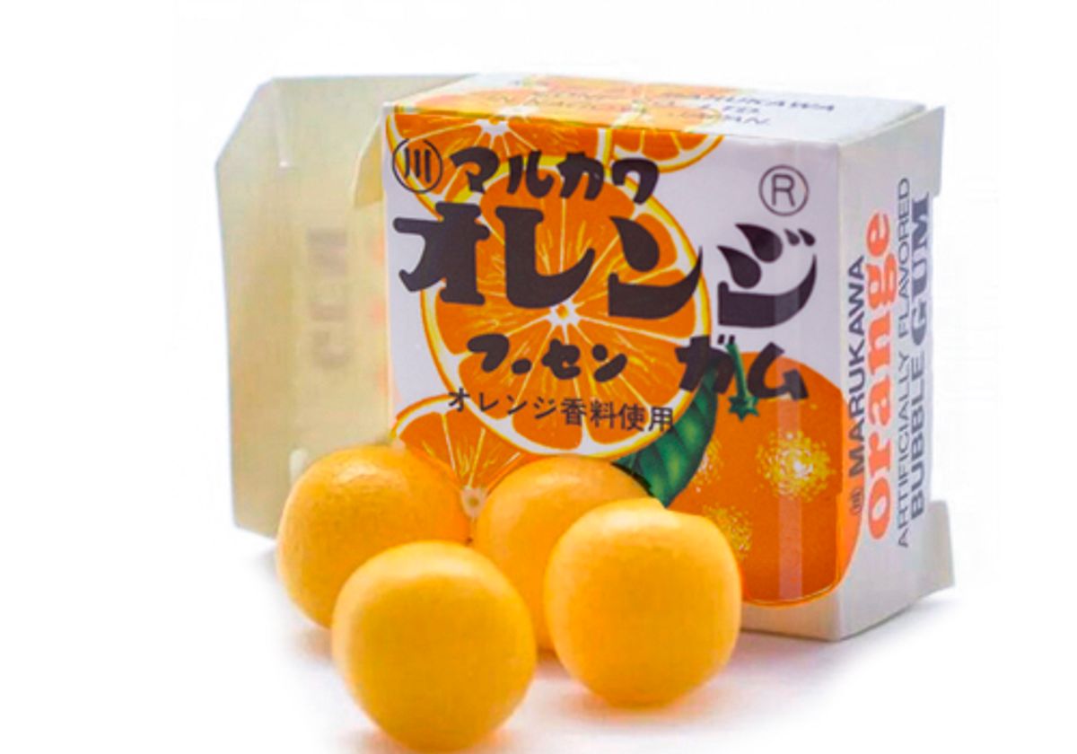 Жевательная резинка MARUKAWA апельсин, 4.2г
