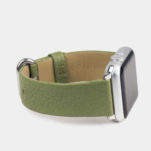 Ремешок для Apple Watch 40/41mm Classic из кожи козы зеленого цвета