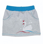 Юбка "Лебедь" интерлок 679фд ап, р.104-110 (Юлла)