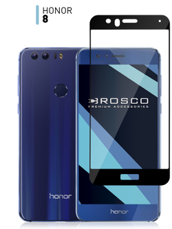 Защитное стекло ROSCO для Honor 8 оптом (арт. HW-H8-FSP-GLASS-BLACK)