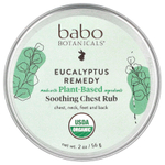 Babo Botanicals, Eucalyptus Remedy, разглаживающее средство для груди, 56 г (2 унции)