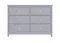 Комод Wood 6 ящиков (серый)