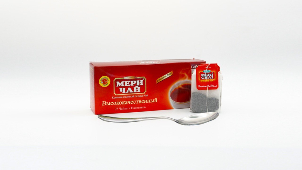 MERI CHAI (Мери Чай) чёрный с ложкой 25 пак.