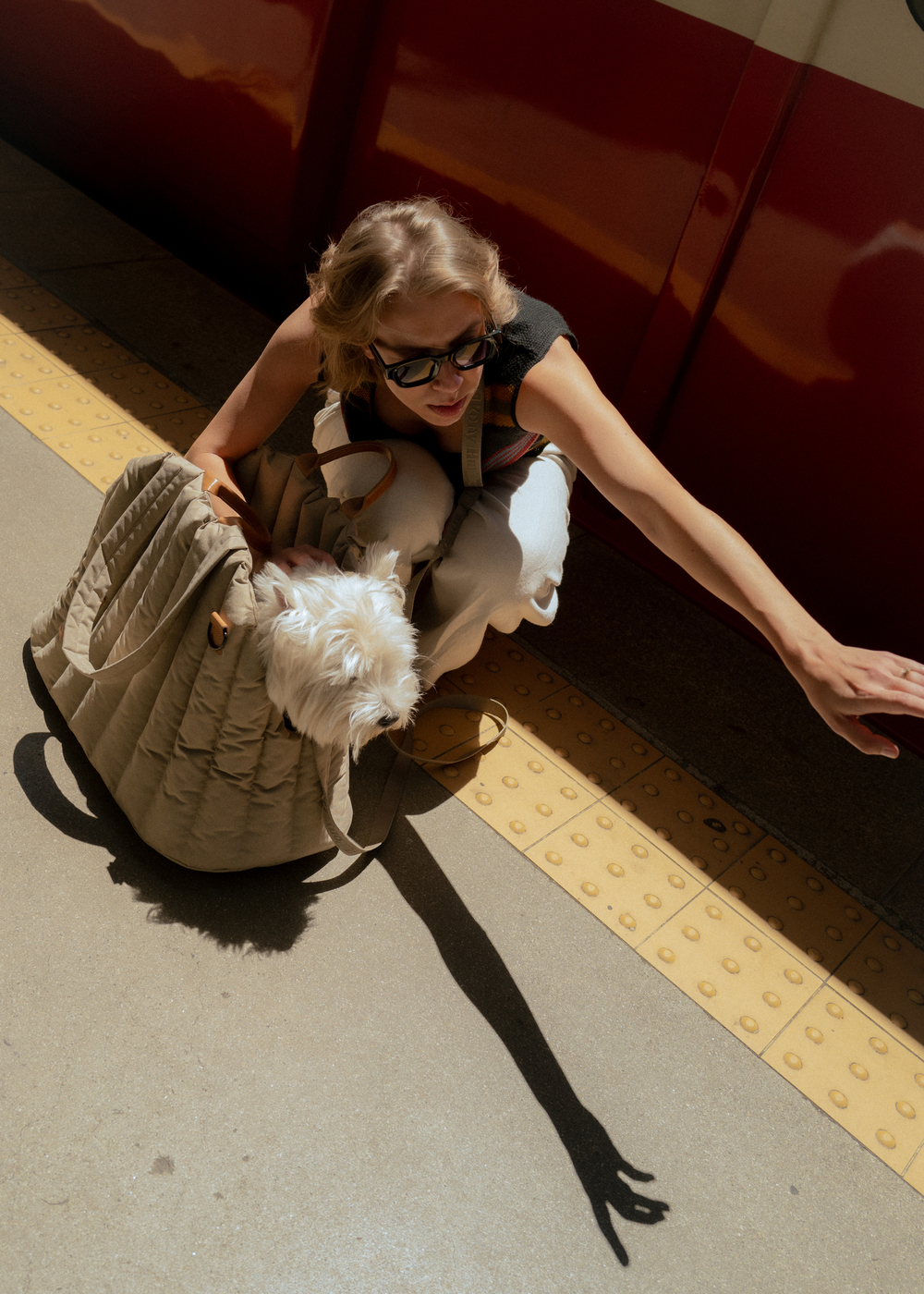 Сумка-переноска Пони бежевая