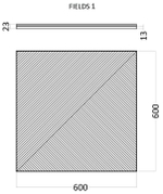 Стеновые 3D панели из наногипса в ламинации 60х60см