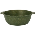 Кастрюля-жаровня 3л «Trendy style» (malachite) со стеклянной крышкой ж31tsml