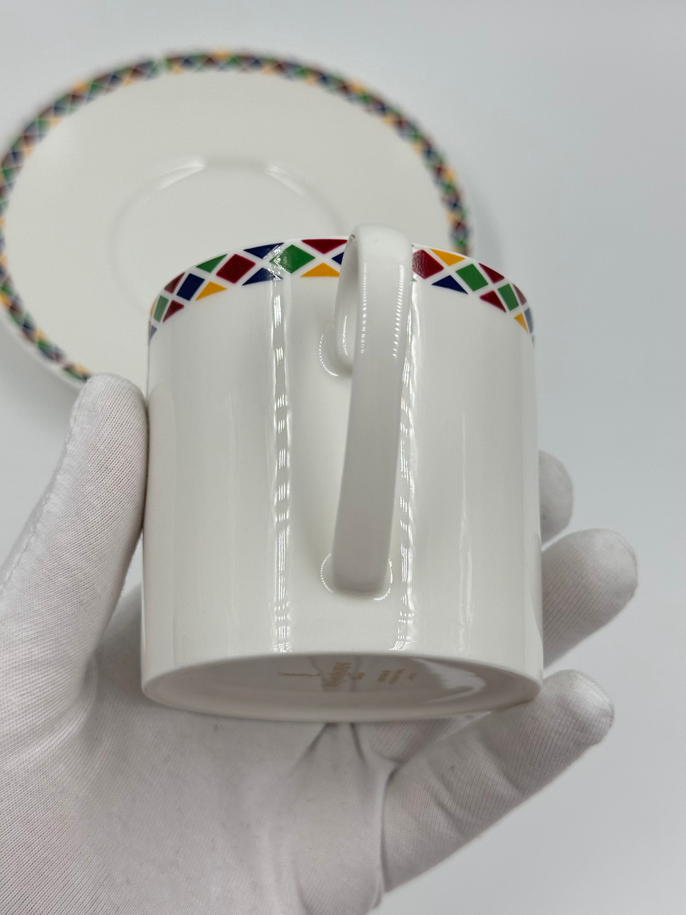 Кофейная пара белая Yves Saint Laurent by Yamaka