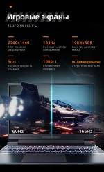 Ноутбук ThundeRobot 911 X - Intel Core i7-13620H, RAM 16 ГБ, SSD 512 ГБ,NVIDIA GeForce RTX 4060(8 Гб), 15.6"